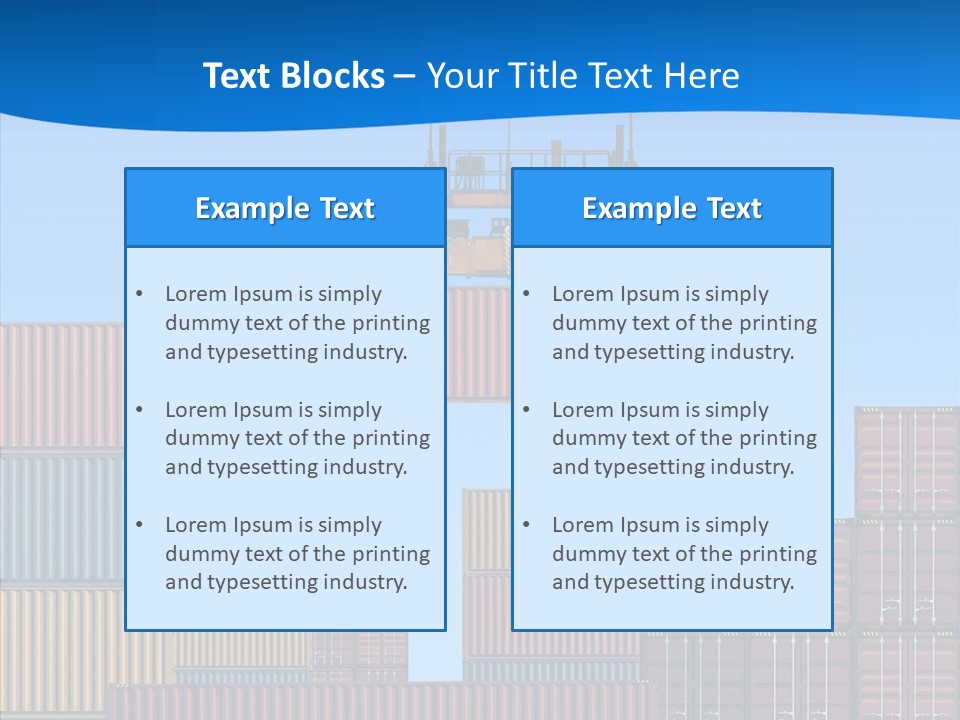 Cargo Crane Logistics PowerPoint Template