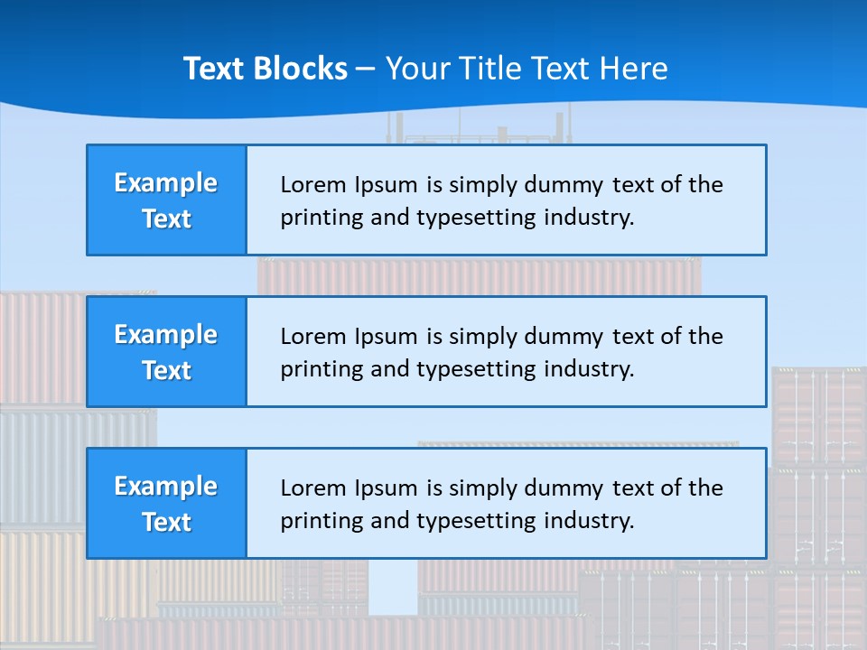 Cargo Crane Logistics PowerPoint Template