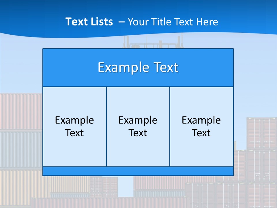 Cargo Crane Logistics PowerPoint Template