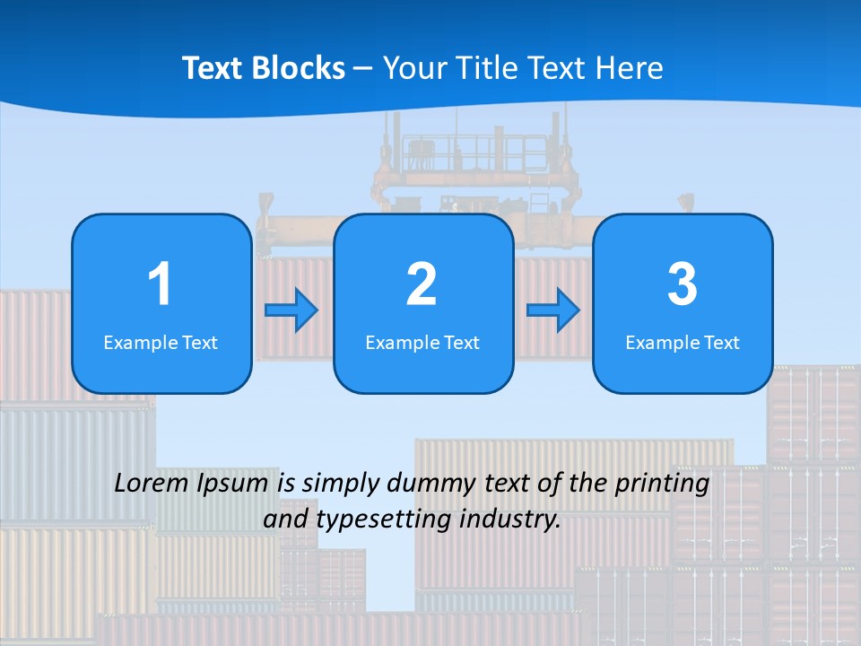 Cargo Crane Logistics PowerPoint Template