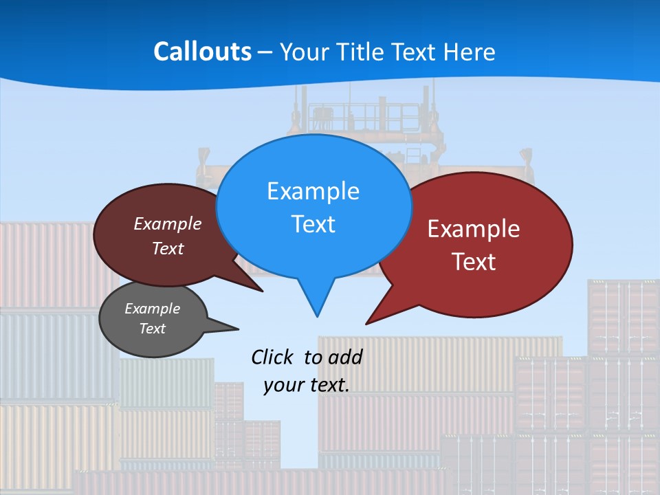 Cargo Crane Logistics PowerPoint Template