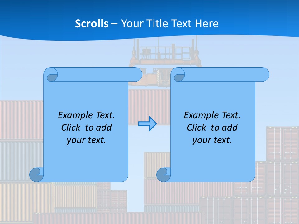 Cargo Crane Logistics PowerPoint Template