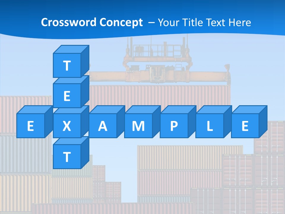 Cargo Crane Logistics PowerPoint Template