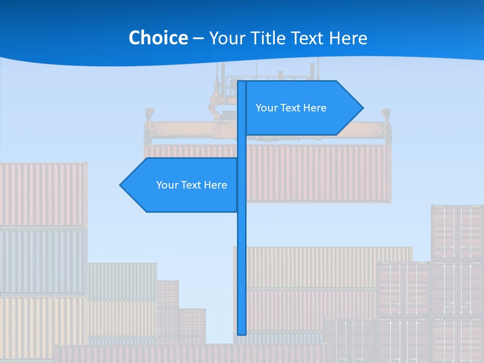 Cargo Crane Logistics PowerPoint Template