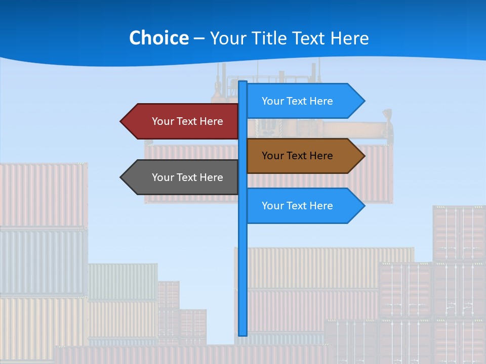 Cargo Crane Logistics PowerPoint Template