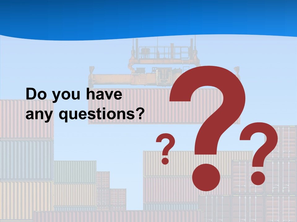 Cargo Crane Logistics PowerPoint Template