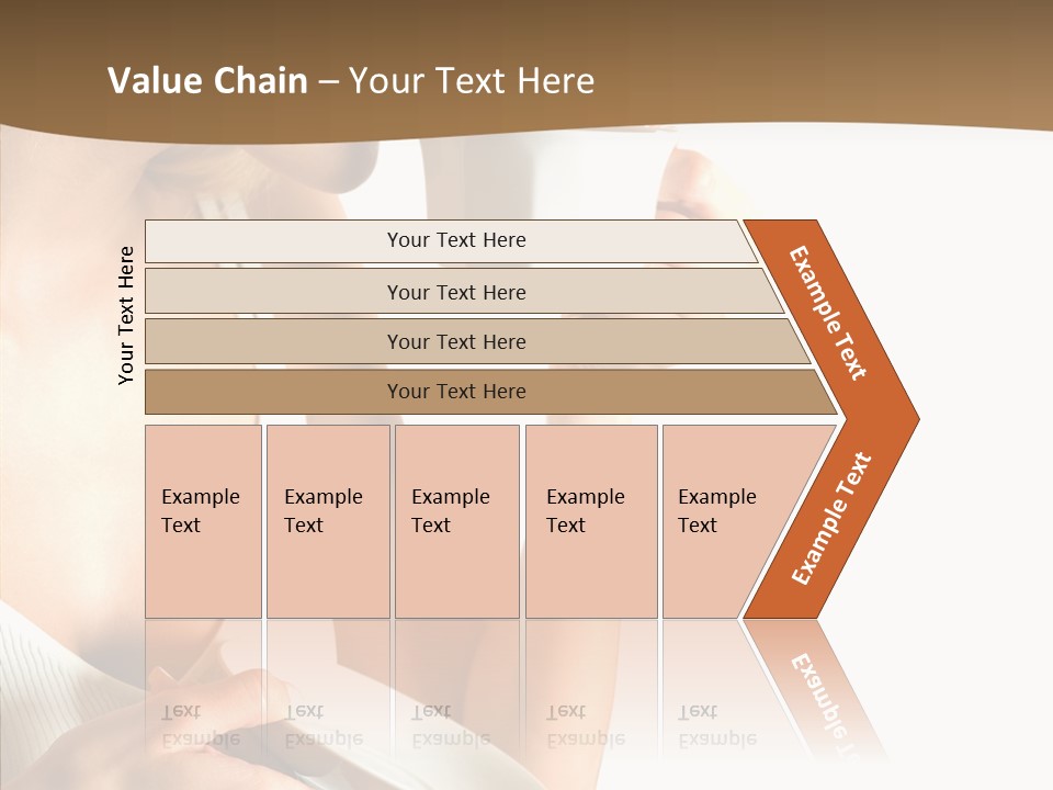 Caucasian Female Coffee Break PowerPoint Template
