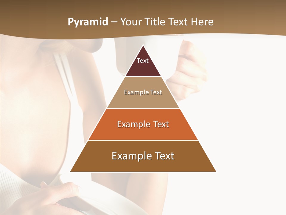 Caucasian Female Coffee Break PowerPoint Template