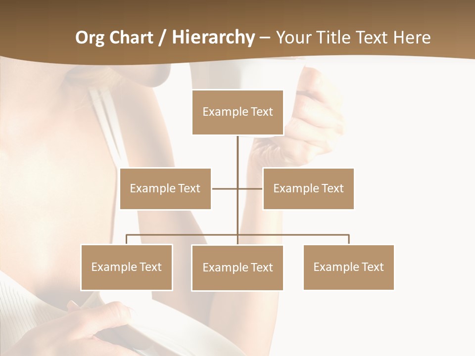 Caucasian Female Coffee Break PowerPoint Template