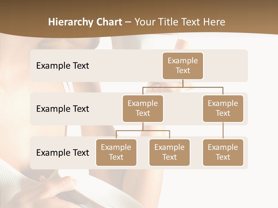 Caucasian Female Coffee Break PowerPoint Template