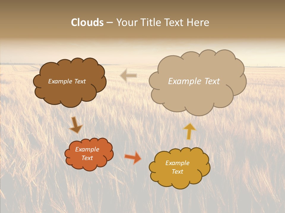 Beautiful Cloud Color PowerPoint Template