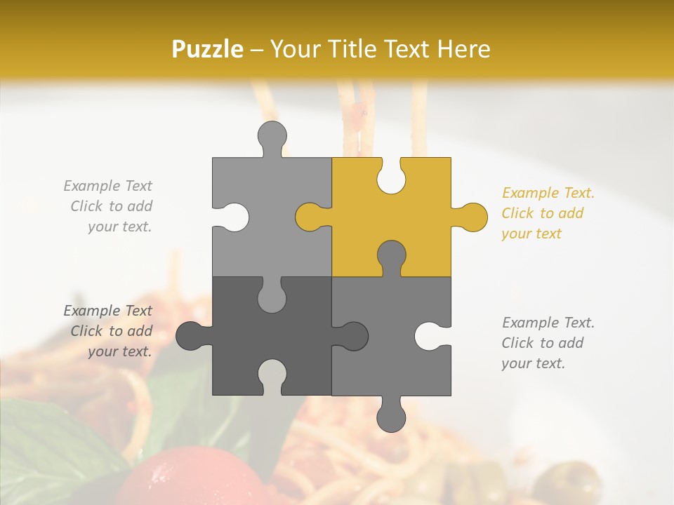 Recipe Delicious Bolognaise PowerPoint Template