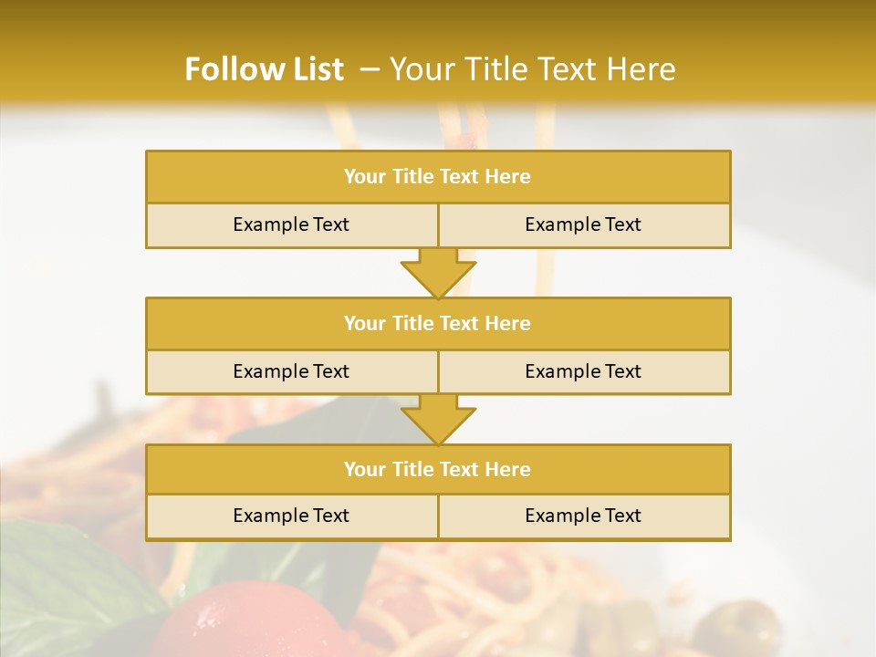 Recipe Delicious Bolognaise PowerPoint Template