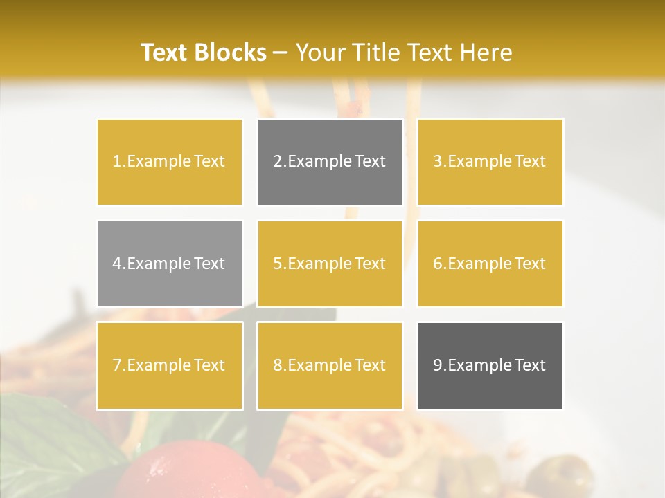 Recipe Delicious Bolognaise PowerPoint Template