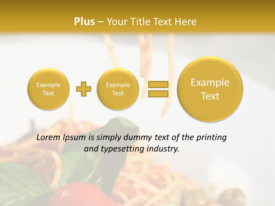 Recipe Delicious Bolognaise PowerPoint Template