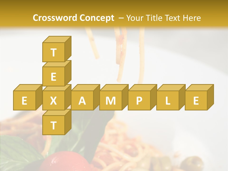 Recipe Delicious Bolognaise PowerPoint Template