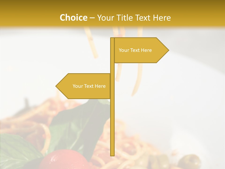 Recipe Delicious Bolognaise PowerPoint Template