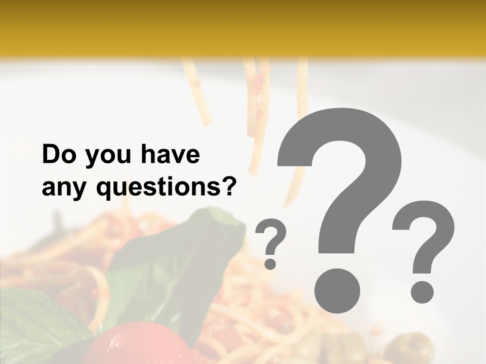 Recipe Delicious Bolognaise PowerPoint Template