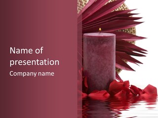 Rose Lit Pamper PowerPoint Template