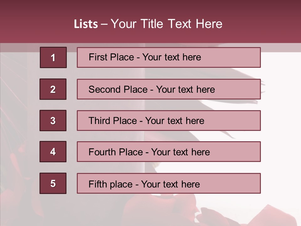 Rose Lit Pamper PowerPoint Template