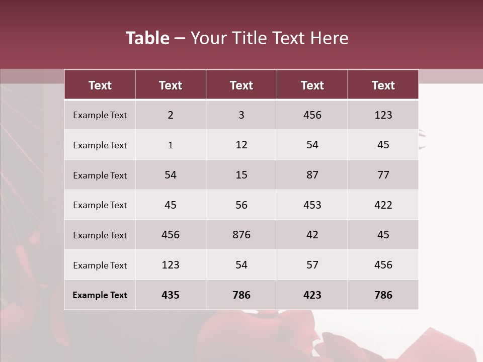 Rose Lit Pamper PowerPoint Template