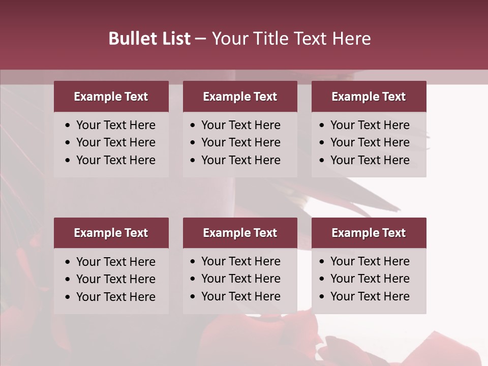 Rose Lit Pamper PowerPoint Template