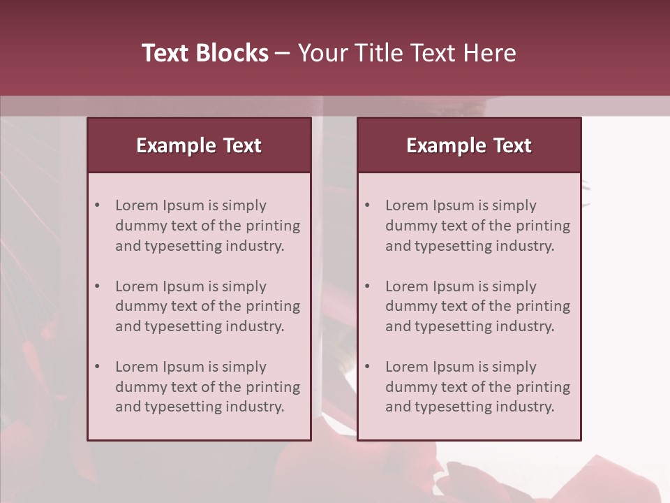 Rose Lit Pamper PowerPoint Template