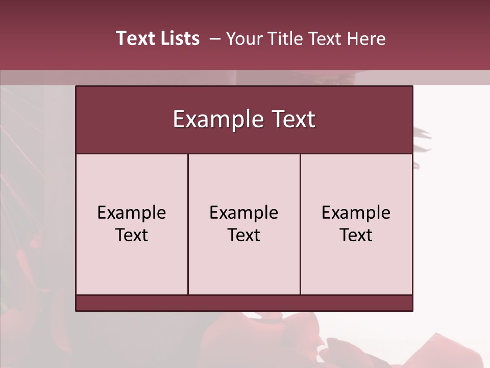 Rose Lit Pamper PowerPoint Template