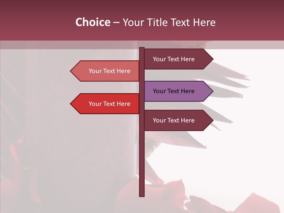 Rose Lit Pamper PowerPoint Template