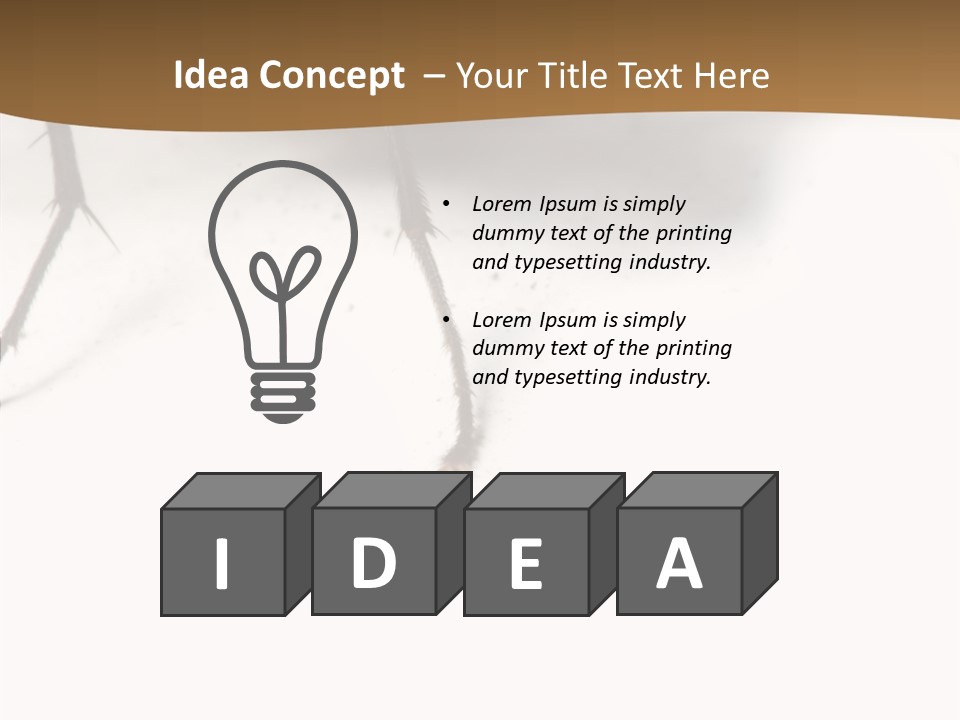 Spray Colorfull Insect PowerPoint Template