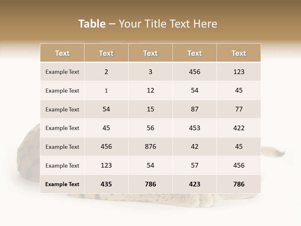 Tenderness Nocturnal Whisker PowerPoint Template