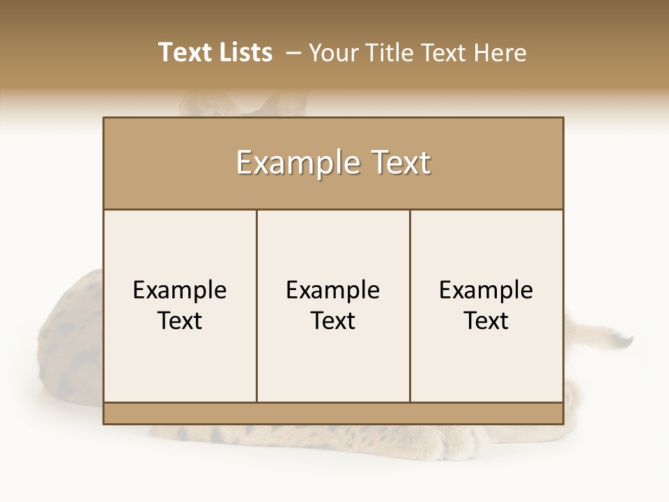 Tenderness Nocturnal Whisker PowerPoint Template