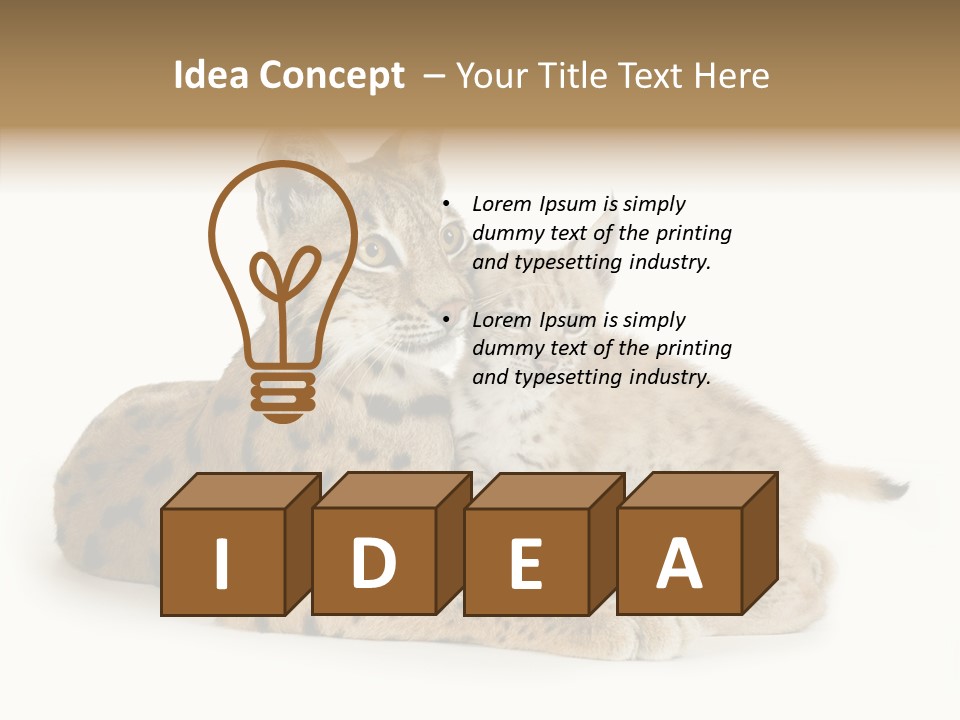 Tenderness Nocturnal Whisker PowerPoint Template