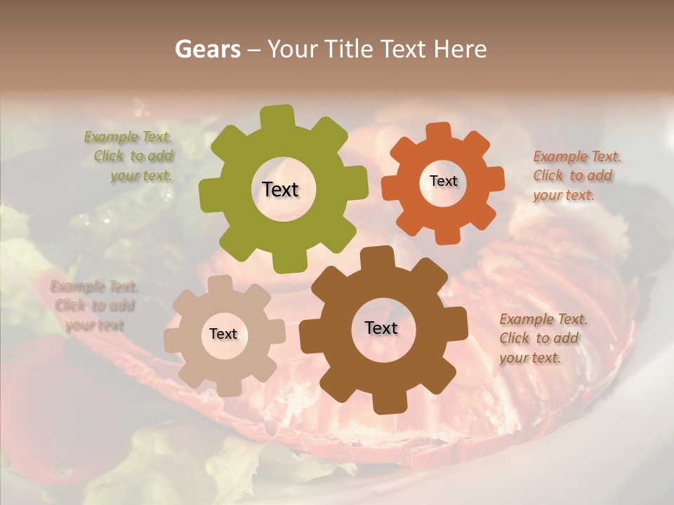 Baked Mussels Healthy PowerPoint Template