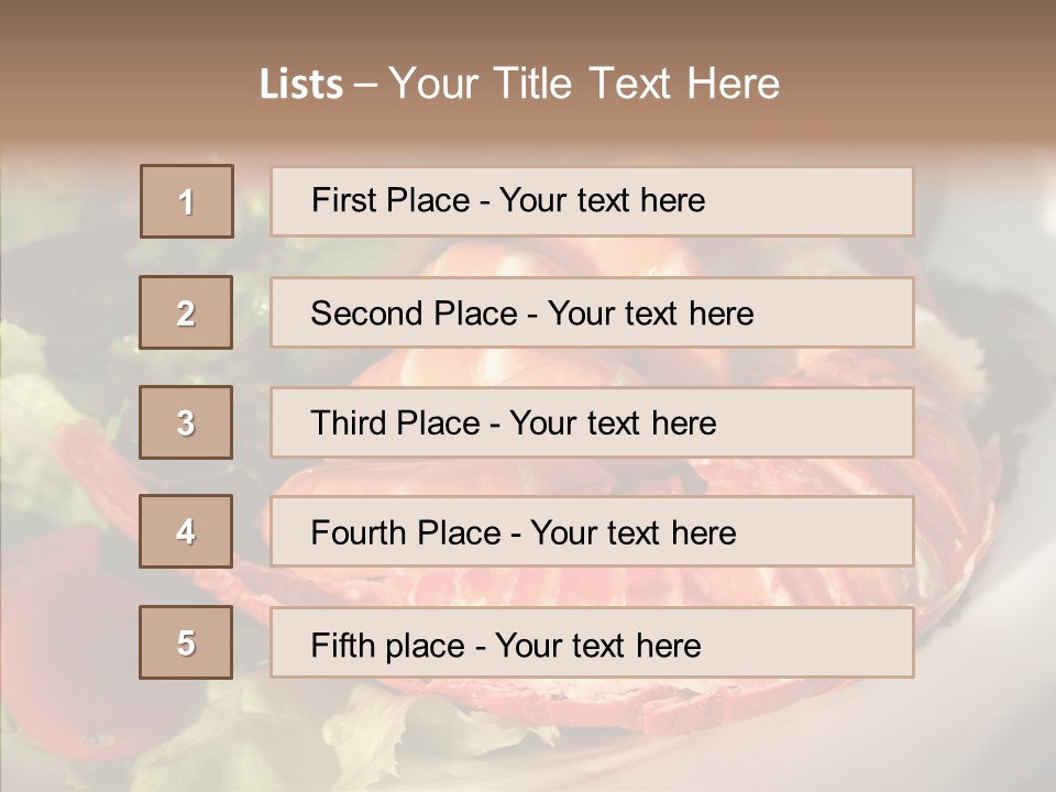 Baked Mussels Healthy PowerPoint Template