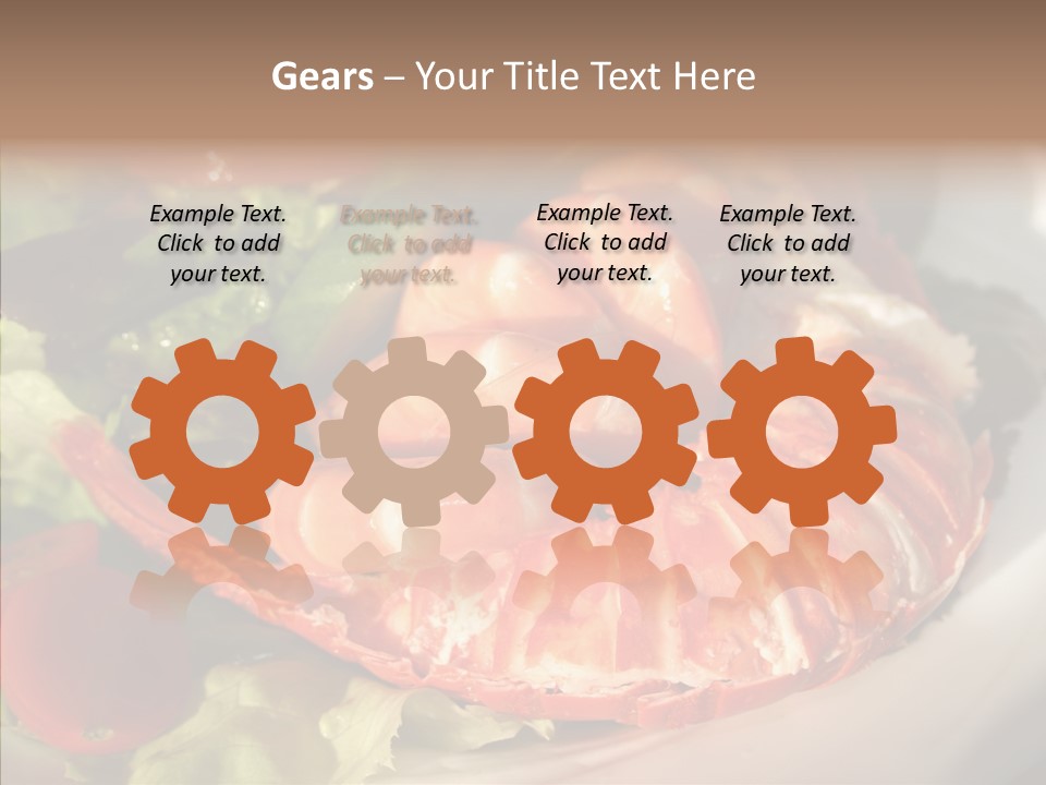 Baked Mussels Healthy PowerPoint Template