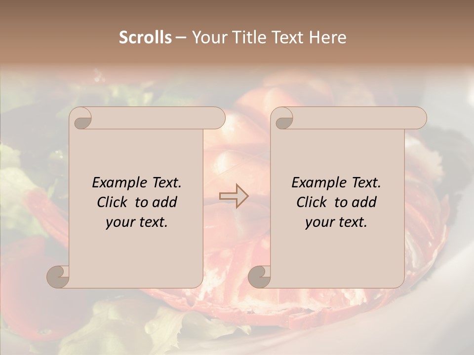 Baked Mussels Healthy PowerPoint Template