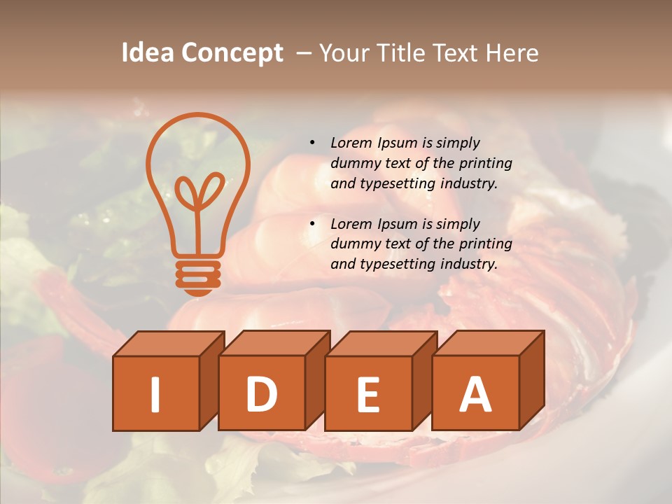 Baked Mussels Healthy PowerPoint Template