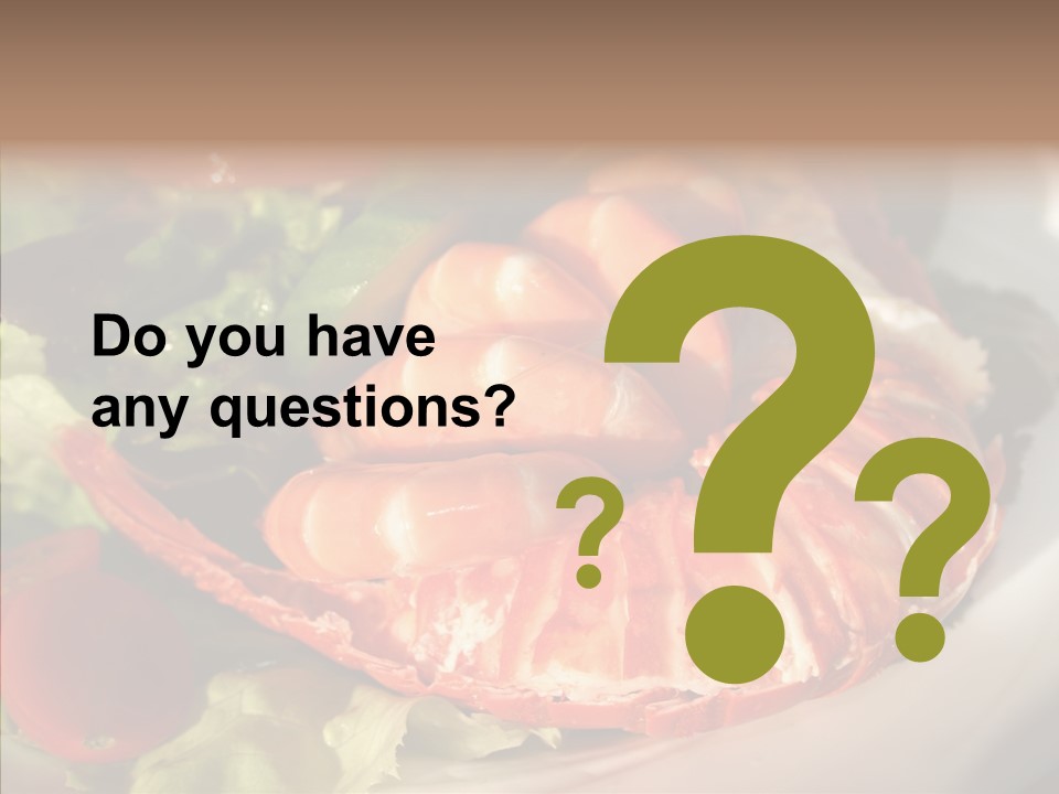 Baked Mussels Healthy PowerPoint Template