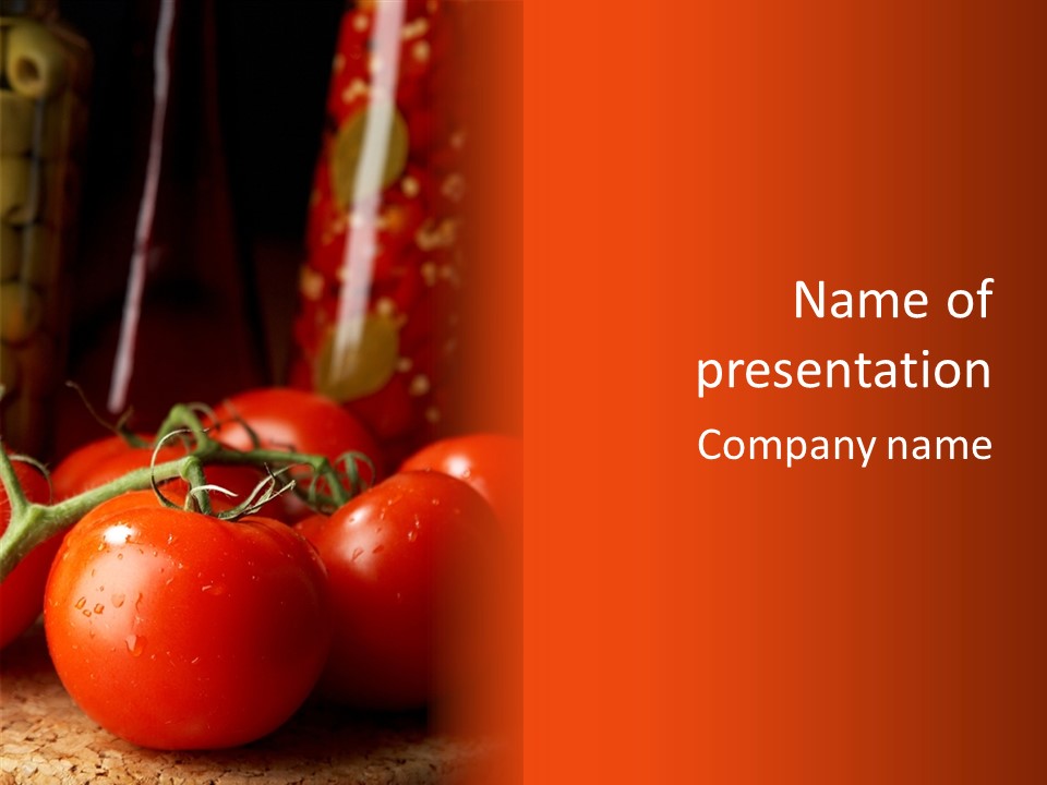 Ripened Group Tomato PowerPoint Template