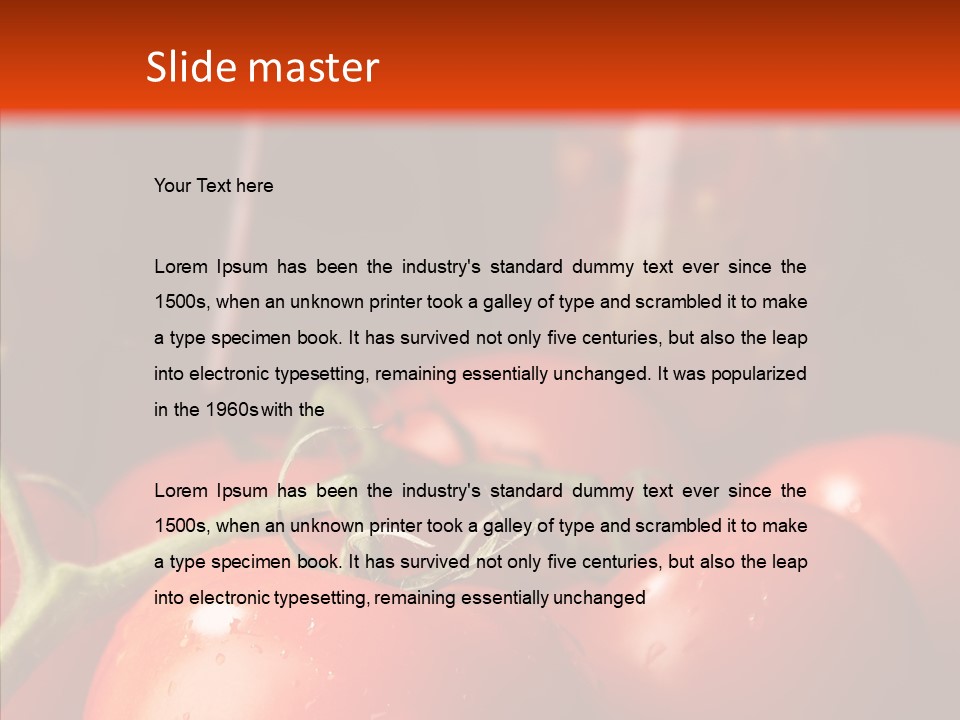 Ripened Group Tomato PowerPoint Template