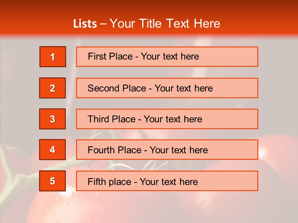 Ripened Group Tomato PowerPoint Template