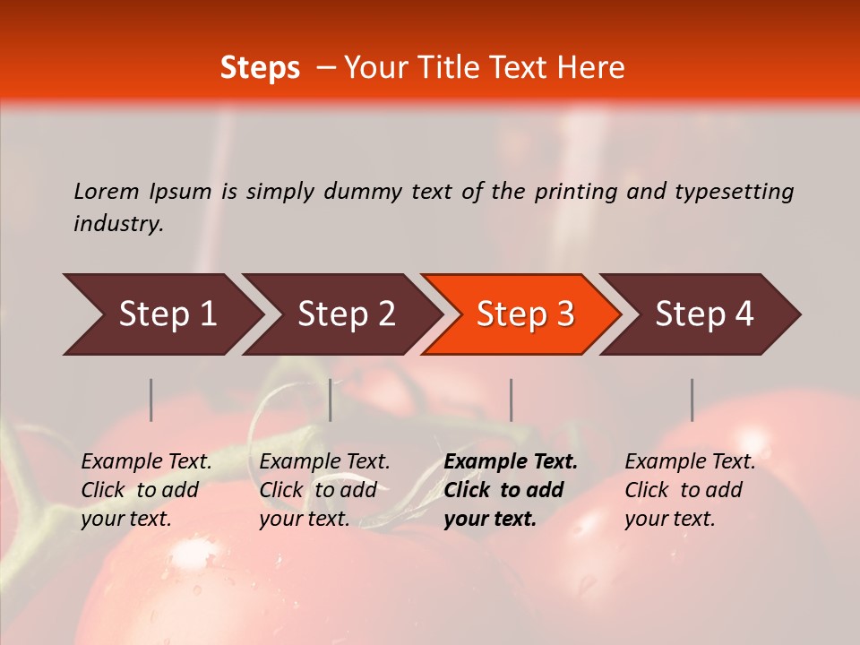 Ripened Group Tomato PowerPoint Template