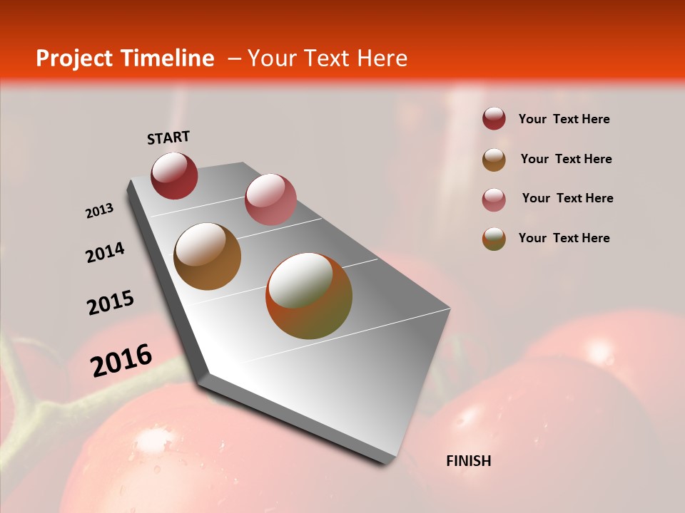 Ripened Group Tomato PowerPoint Template