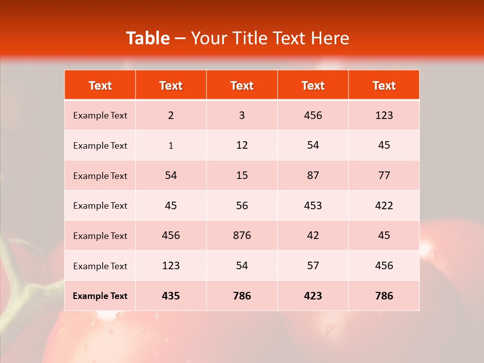Ripened Group Tomato PowerPoint Template