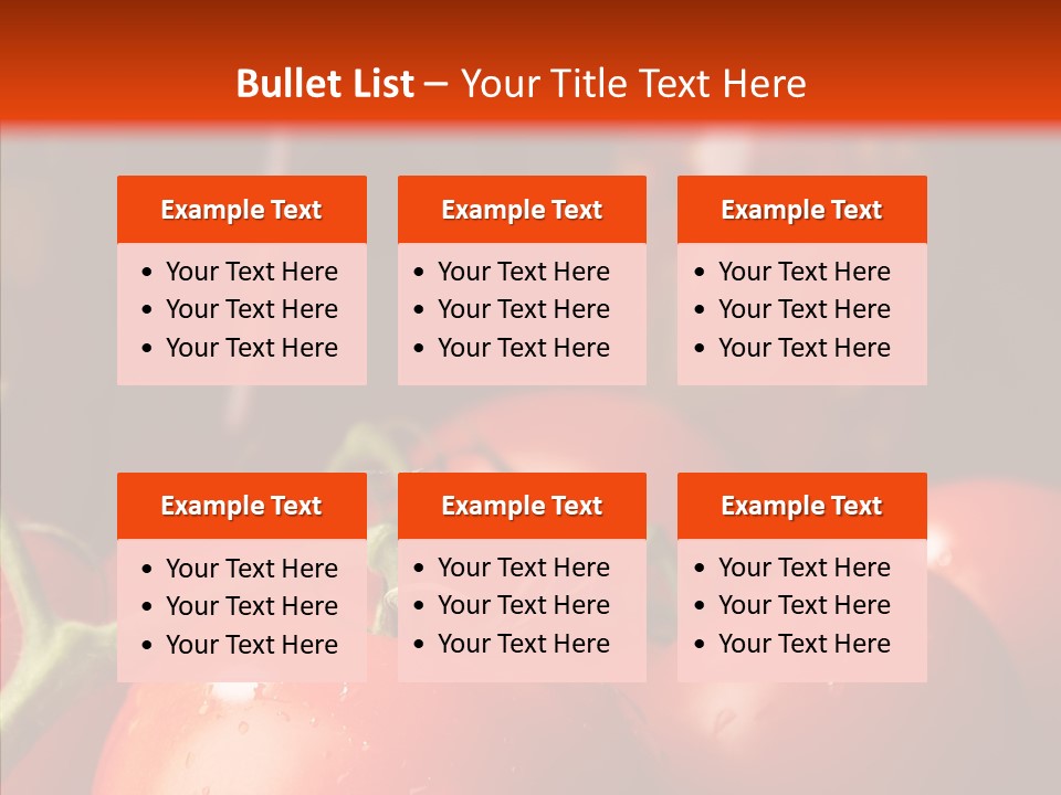 Ripened Group Tomato PowerPoint Template