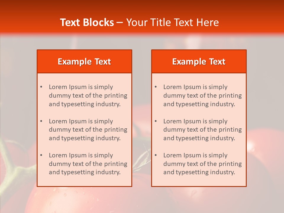 Ripened Group Tomato PowerPoint Template