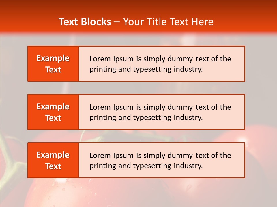 Ripened Group Tomato PowerPoint Template