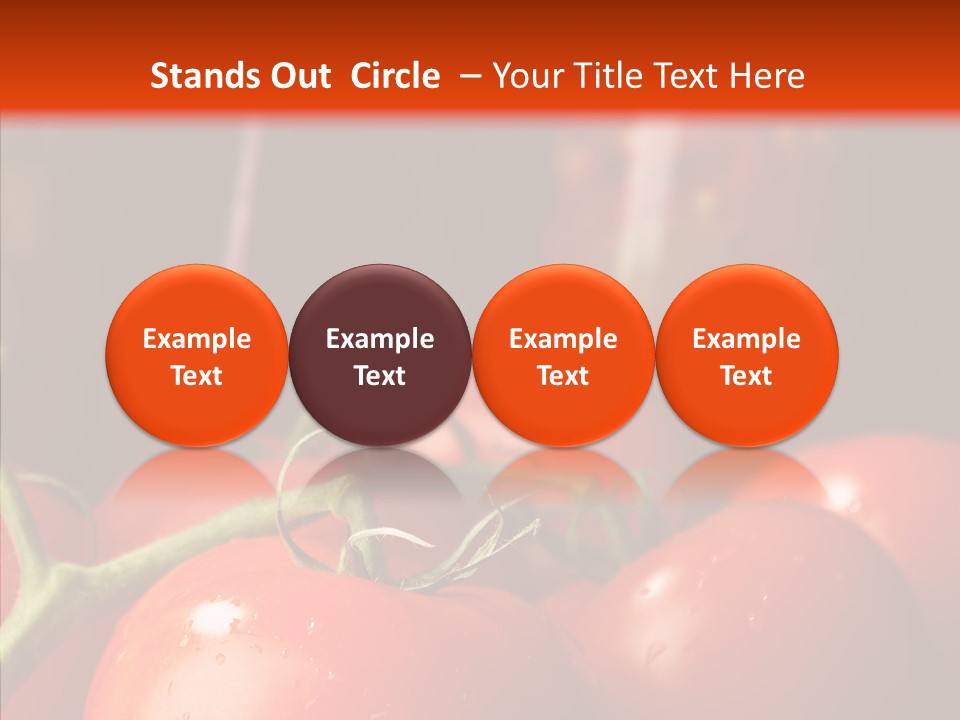 Ripened Group Tomato PowerPoint Template