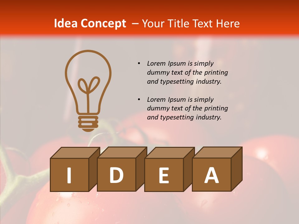 Ripened Group Tomato PowerPoint Template